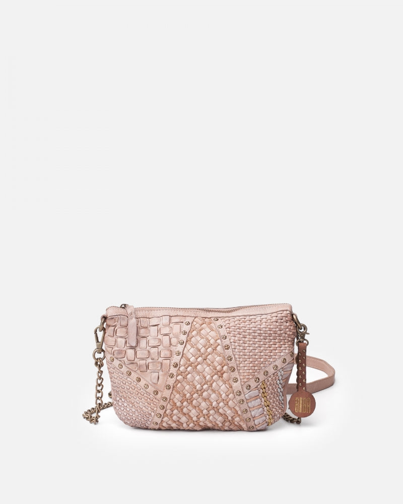 Carter Leather Crossbody Bag -Taupe