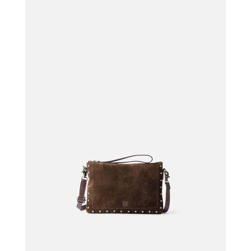 Leather Cross Bag BIBA Perry - Dark Brown