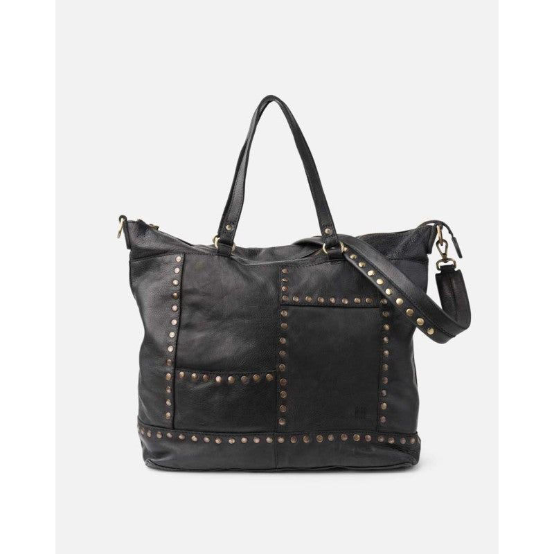 Leather Shoulder Bag BIBA Stowe - Black