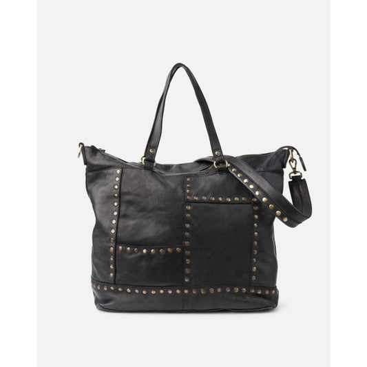 Leather Shoulder Bag BIBA Stowe - Black