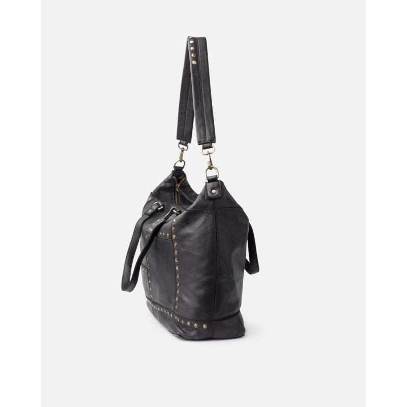 Leather Shoulder Bag BIBA Stowe - Black