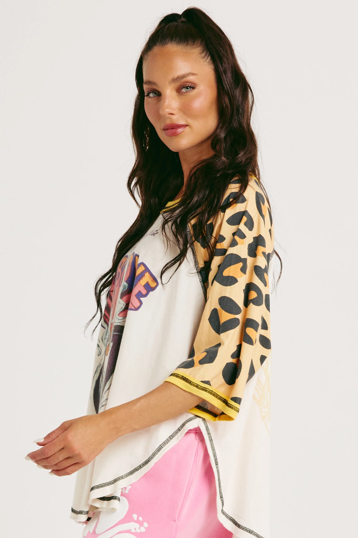 The 67 Raglan Tee - Leopard
