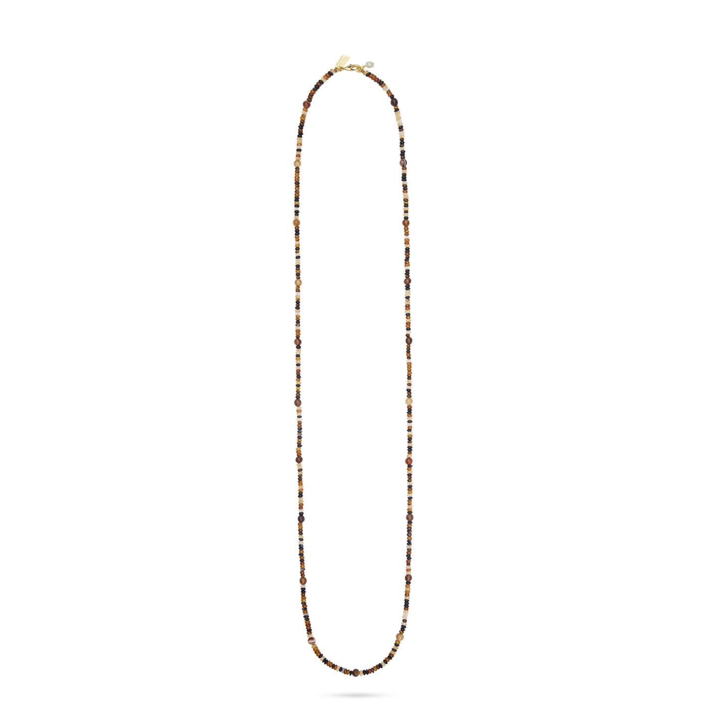 Long Beaded Necklace- Tiger’s Eye