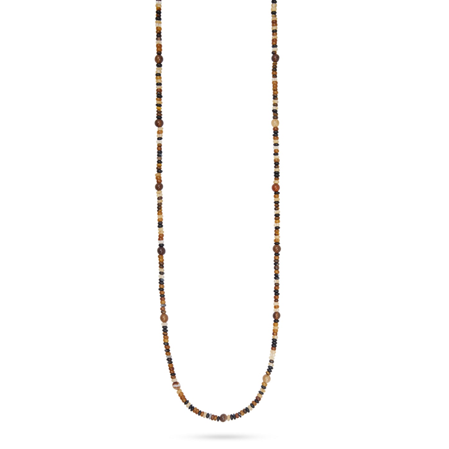 Long Beaded Necklace- Tiger’s Eye
