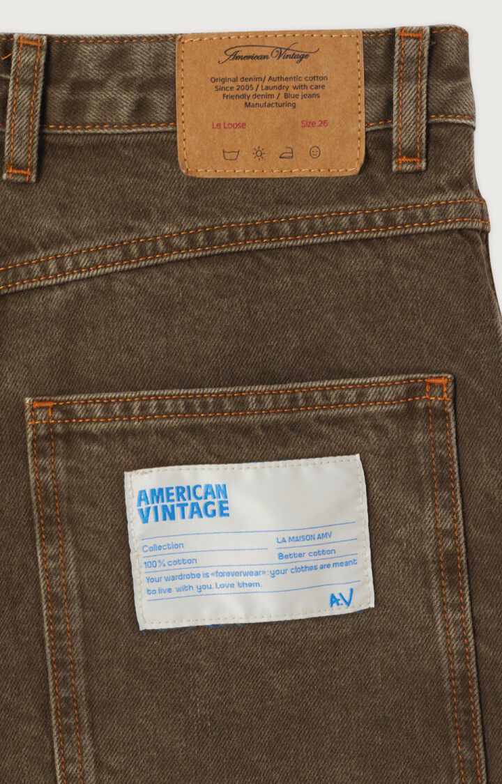 Oshow Loose Fit Jeans - Stone Brown