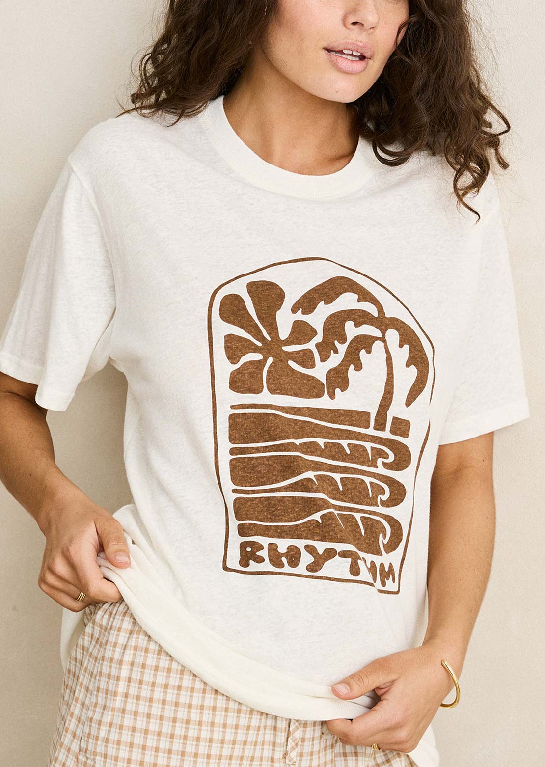Palm and Sun Oversized T-Shirt