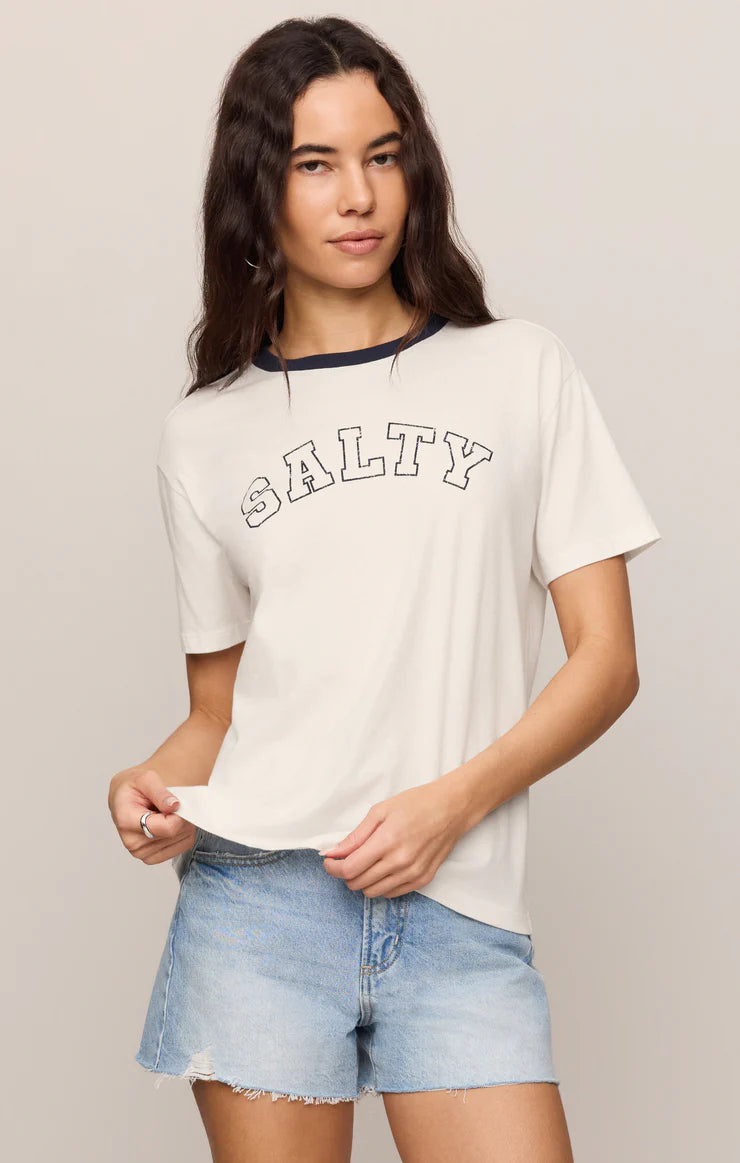 Salty Contrast Boyfriend Tee