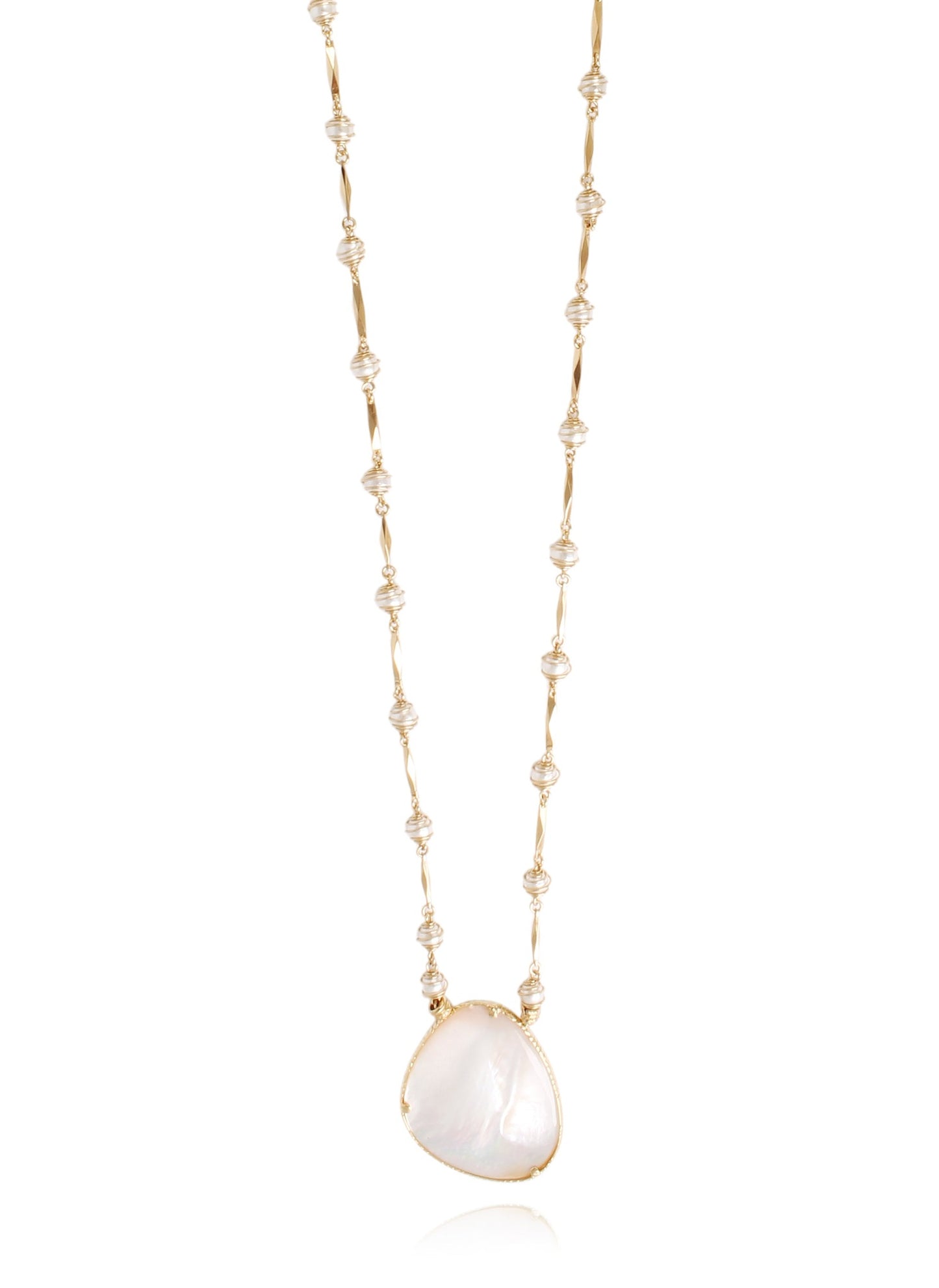 Perla Gipsea Long Necklace - Mother Of Pearl