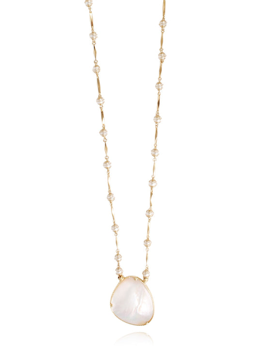 Perla Gipsea Long Necklace - Mother Of Pearl