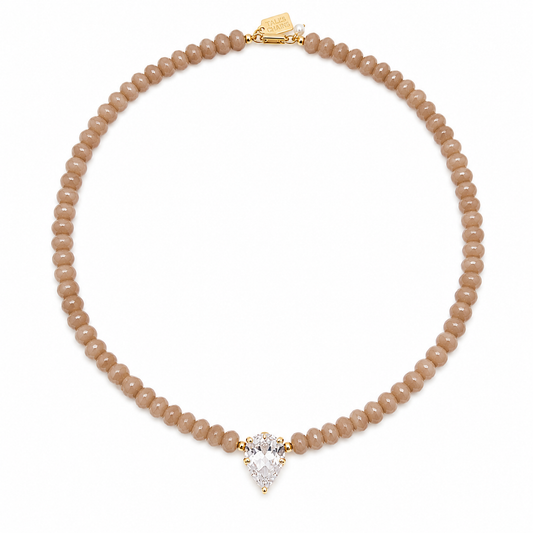Tokyo Choker DELUXE- Smokey Quartz