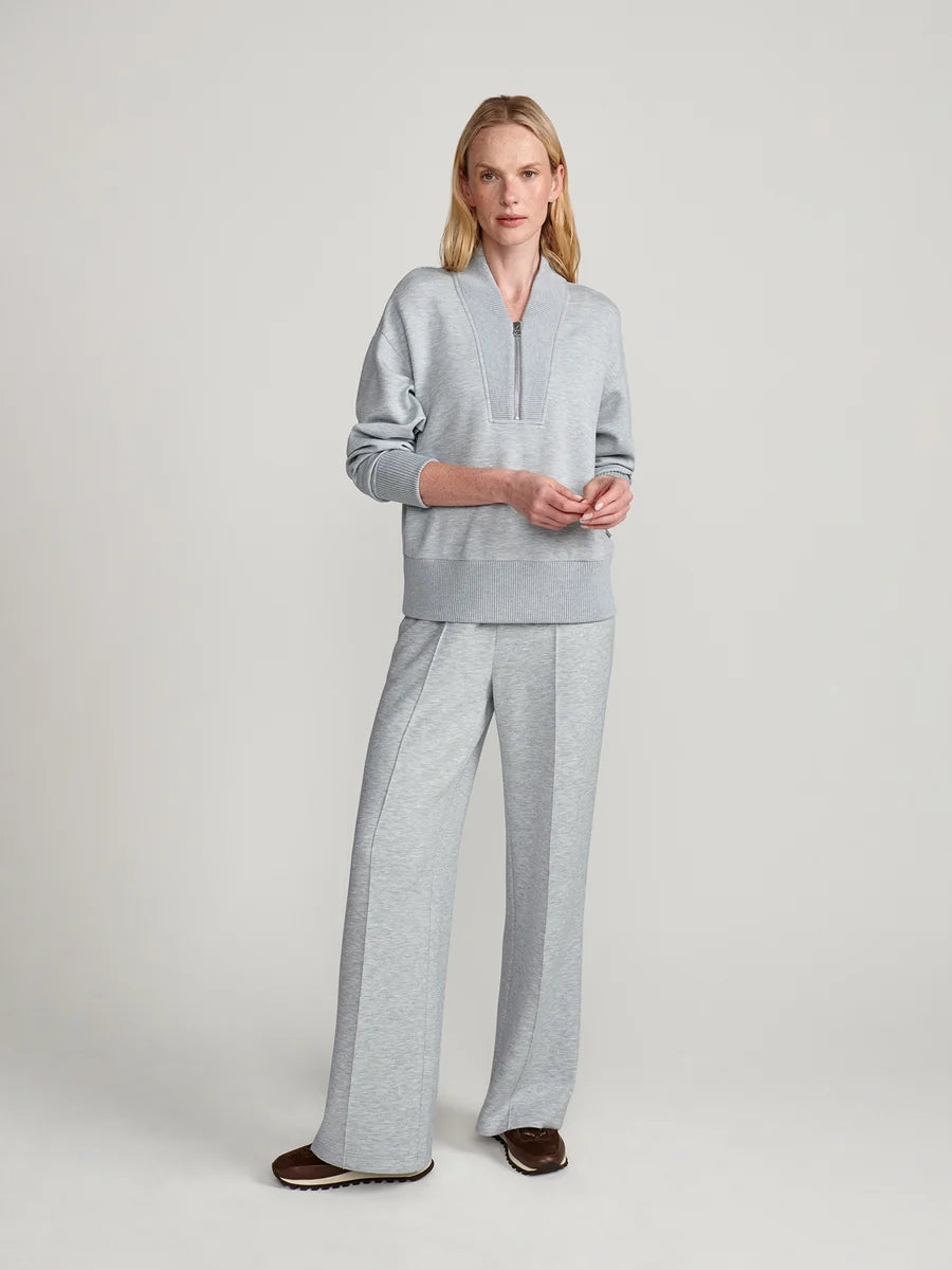 The Wide Leg Pant 30" - Blue Green Marl