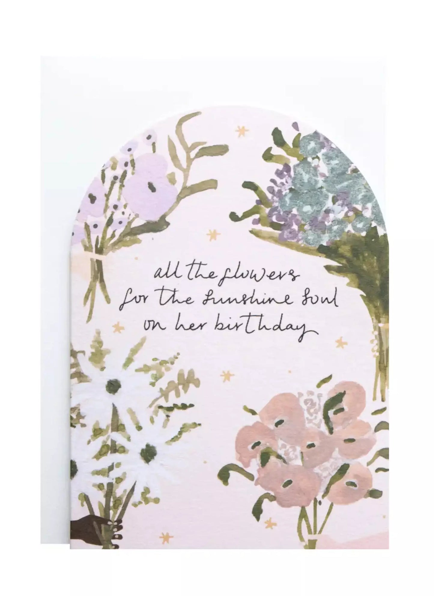 'Flowers For The Sunshine Soul' Birthday Card