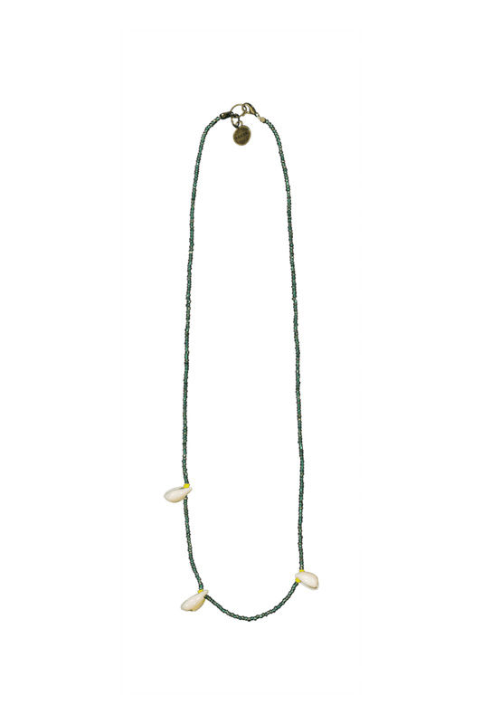 Ramei Shell Necklace - Green