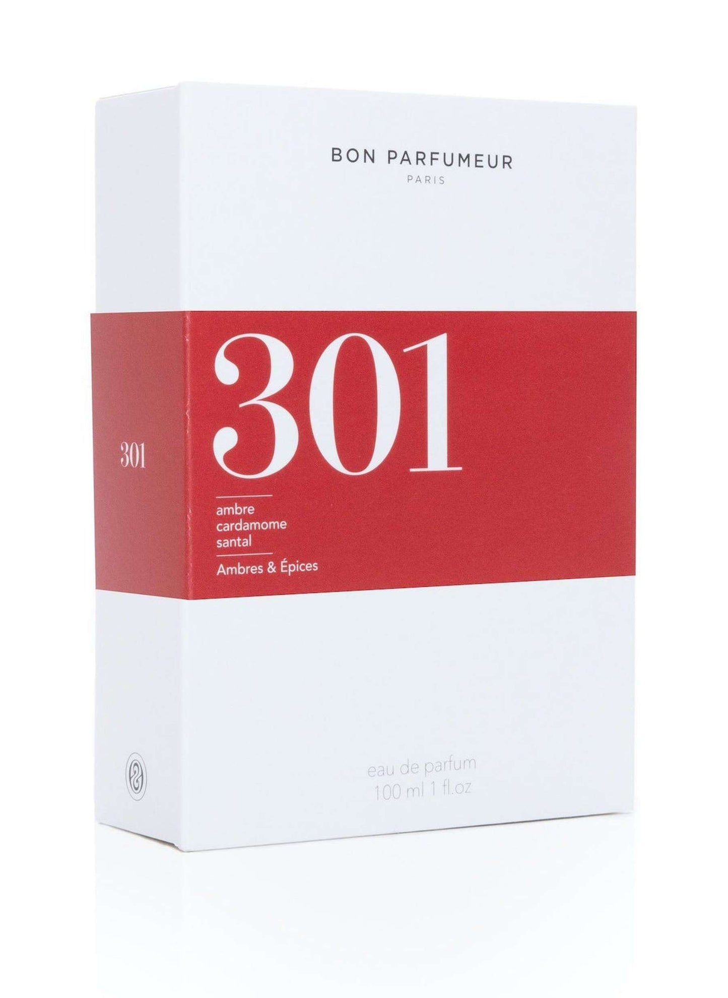 Eau de parfum 301: sandalwood, amber and cardamom