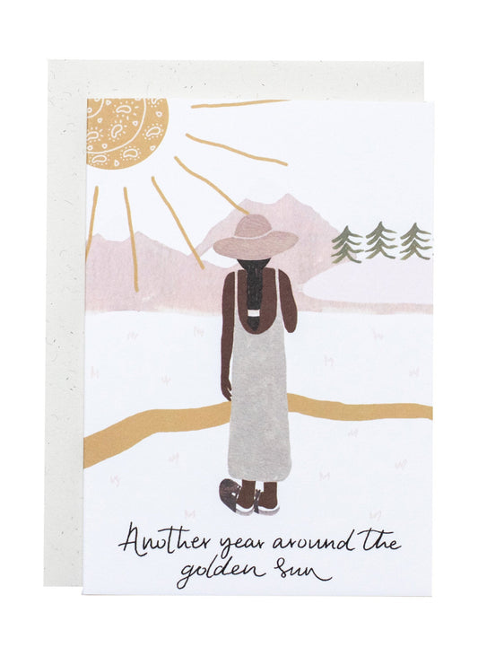 'Around The Golden Sun' Birthday Card